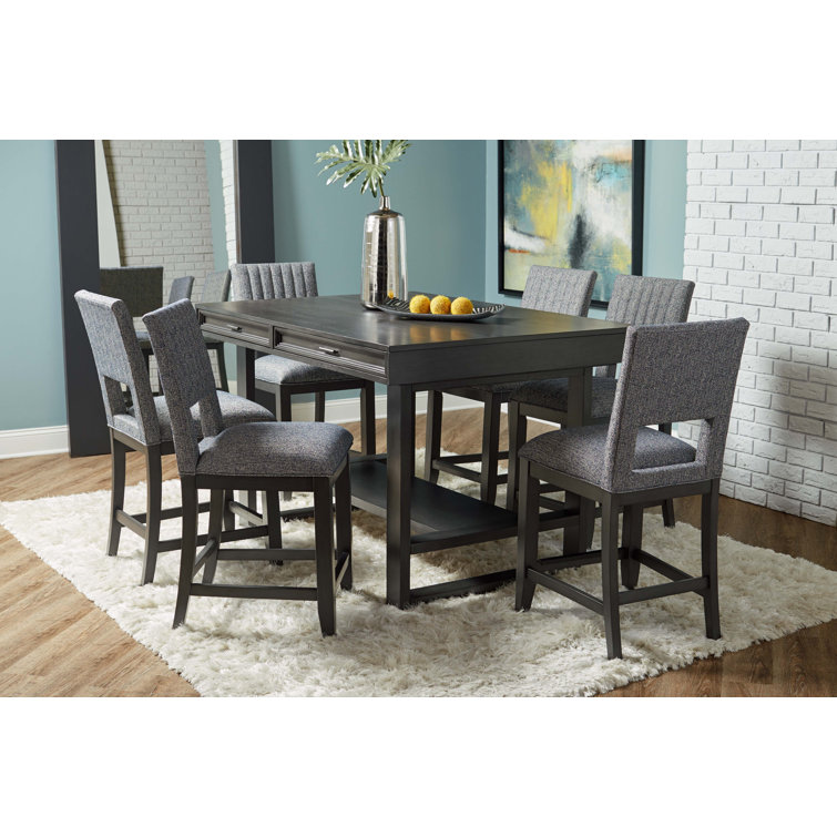 Red Barrel Studio 7 Piece Trestle Dining Set Reviews Wayfair